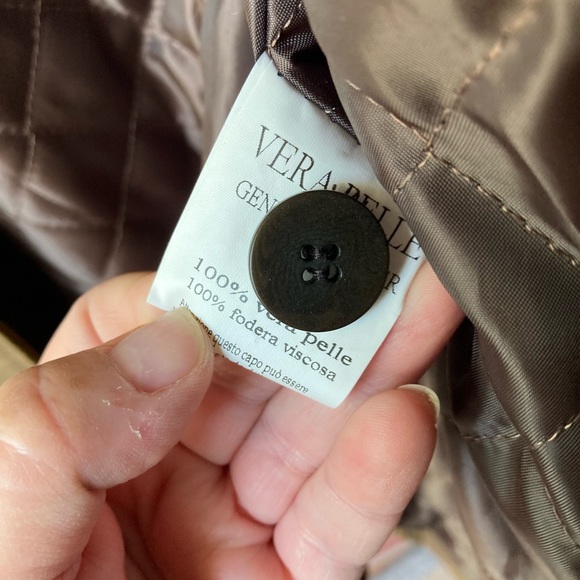 Vintage Mitici Anni 60 distressed leather coat. Made in Italy. - Picture 6 of 8